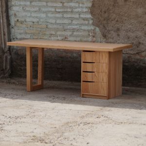 Escritorio Ejecutivo en Roble Rojo Americano
